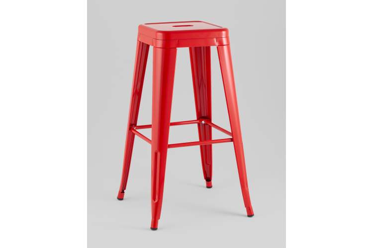 Стул барный TOLIX красный глянцевый KD-1
