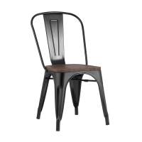 Стул TOLIX WOOD черный глянцевый Стул TOLIX WOOD черный глянцевый