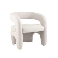 Кресло лаунж Bones жемчужный