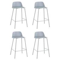 Стул полубарный Mist серо-голубой 4 шт