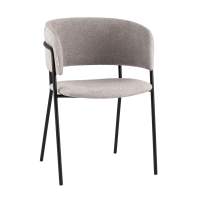 Кресло Нэлли New буклированный велюр серый