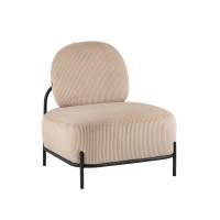 Кресло Стоун велюр рельефный бежевый