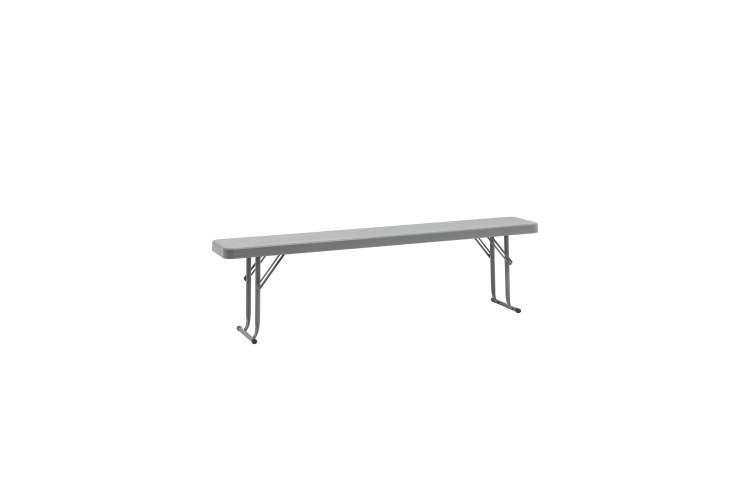 Скамейка складная 152*25*42 см серая