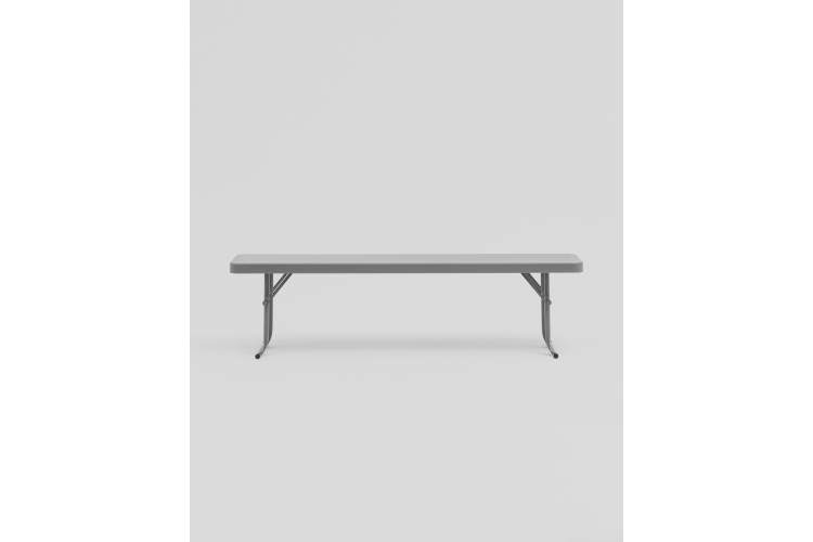 Скамейка складная 152*25*42 см серая-2