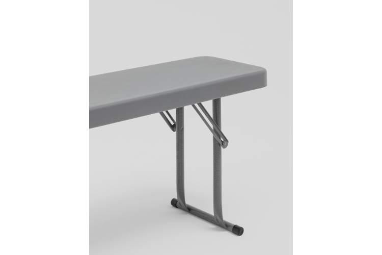 Скамейка складная 152*25*42 см серая-4