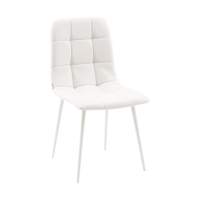 Стул Одди NEW экокожа белый белые ножки