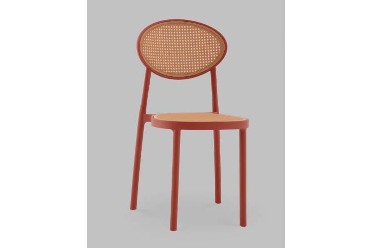 Стул Junie пластиковый красный-1