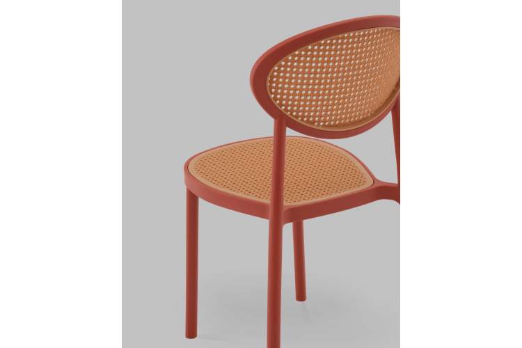 Стул Junie пластиковый красный-6