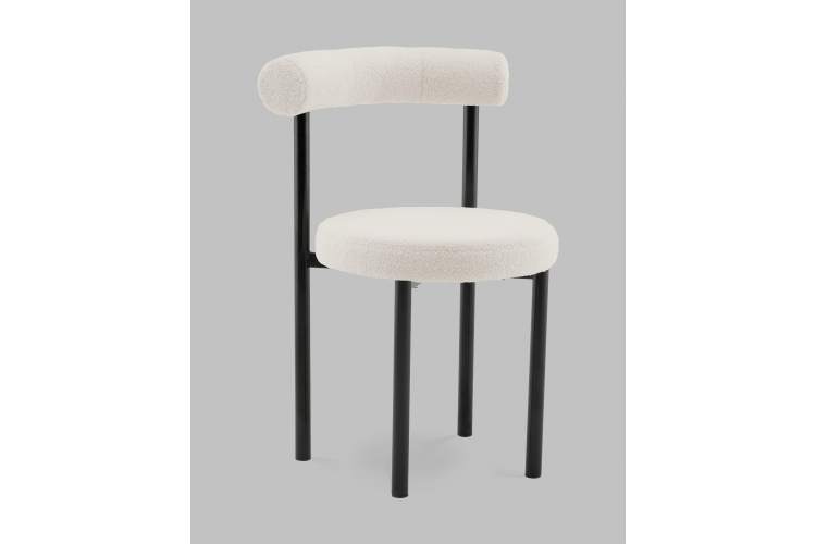 Стул обеденный Флорео букле молочный-1