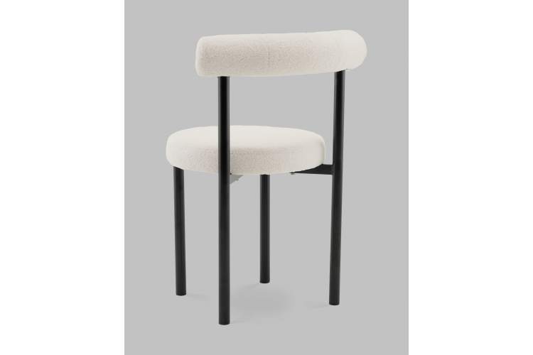 Стул обеденный Флорео букле молочный-5