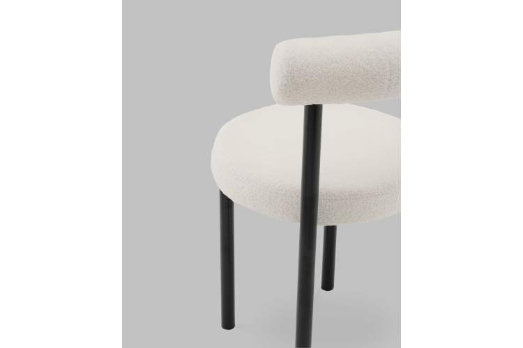 Стул обеденный Флорео букле молочный-6