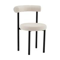 Стул обеденный Флорео букле молочный
