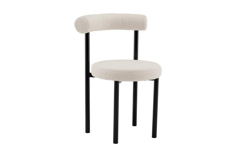 Стул обеденный Флорео букле молочный