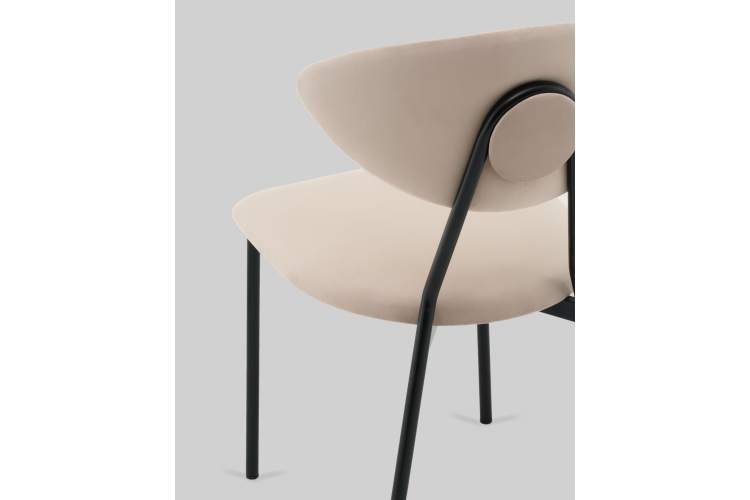 Стул обеденный Квинси велюр кремовый-6