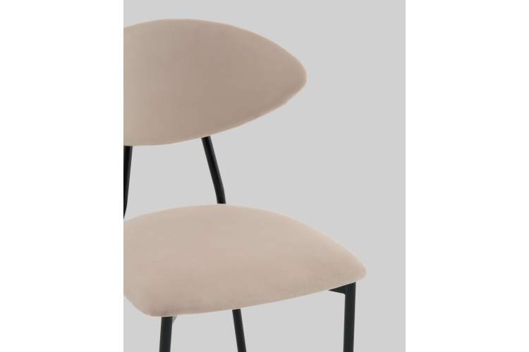 Стул обеденный Квинси велюр кремовый-7