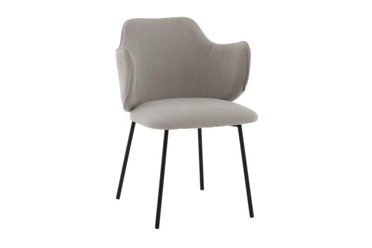 Стул Джиннет велюр светло-серый