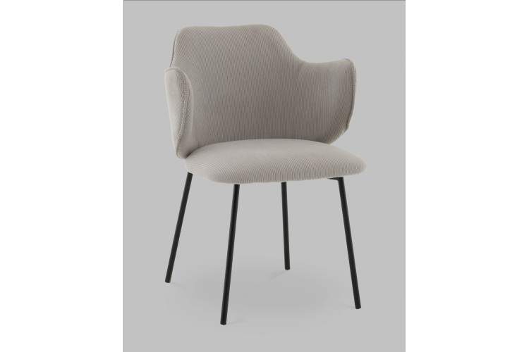 Стул Джиннет велюр светло-серый-1