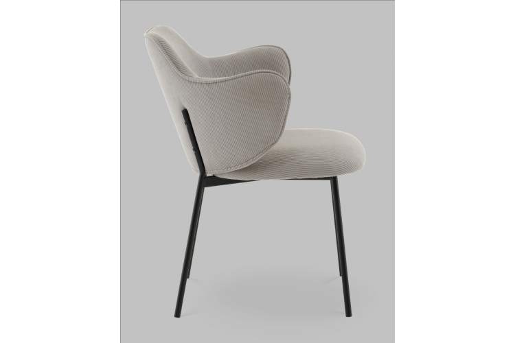 Стул Джиннет велюр светло-серый-3