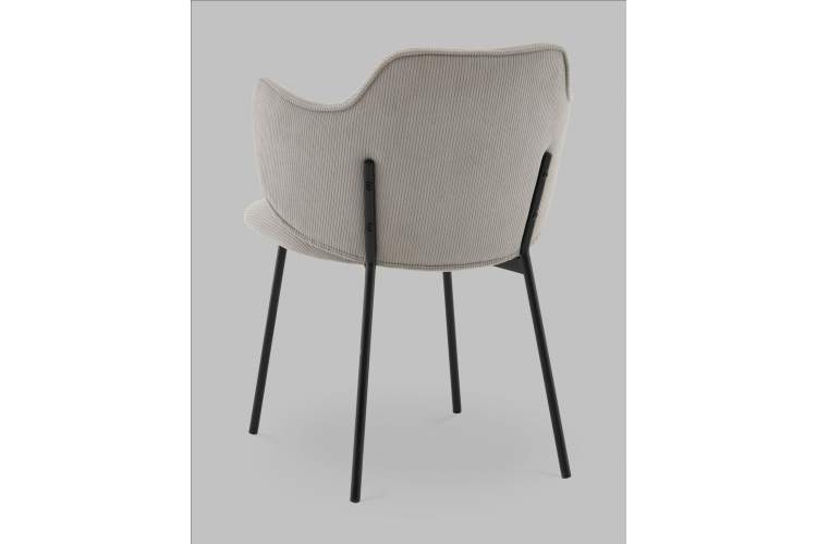 Стул Джиннет велюр светло-серый-4