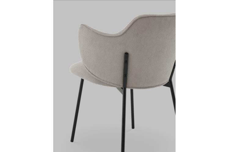 Стул Джиннет велюр светло-серый-6