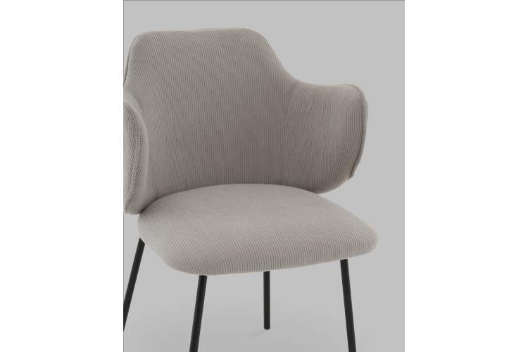 Стул Джиннет велюр светло-серый-7