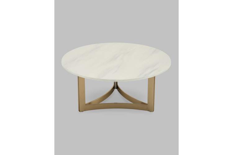 Журнальный столик Кассия 90*90 см светлая керамика-3