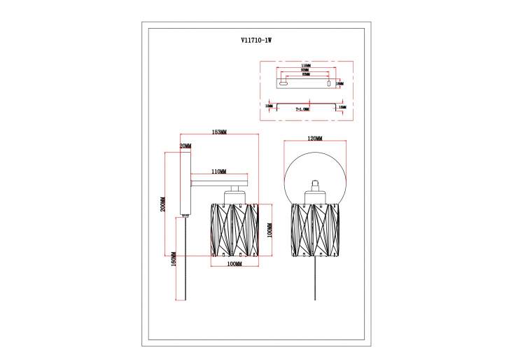 Светильник настенный Moderli V11710-1W Prismique-8