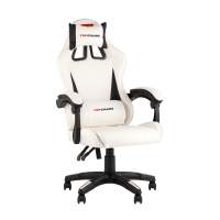 Геймерское Кресло спортивное TopChairs Phantom бело-черный