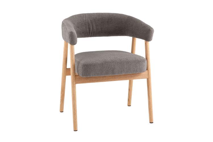 Стул обеденный Zubo с деревянными ножками темно-серый