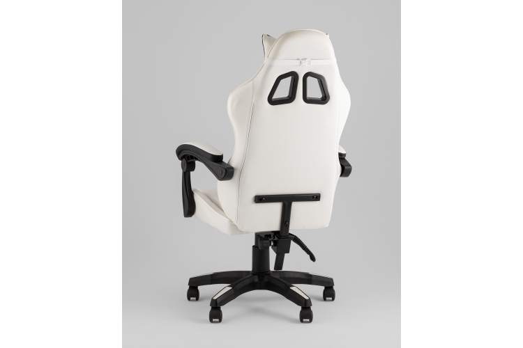 Кресло спортивное TopChairs Phantom бело-черный-6