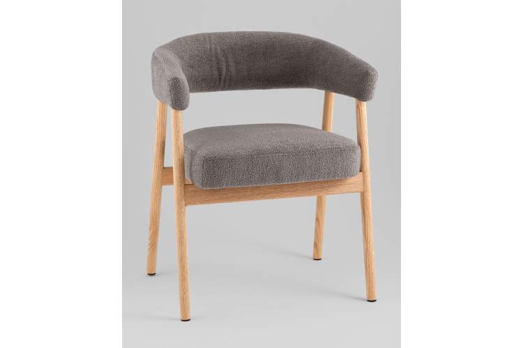 Стул обеденный Zubo с деревянными ножками темно-серый-1