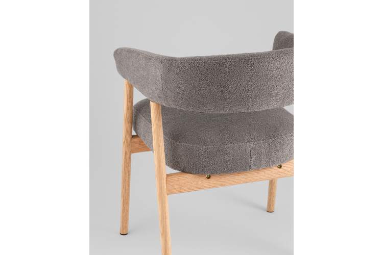 Стул обеденный Zubo с деревянными ножками темно-серый-6