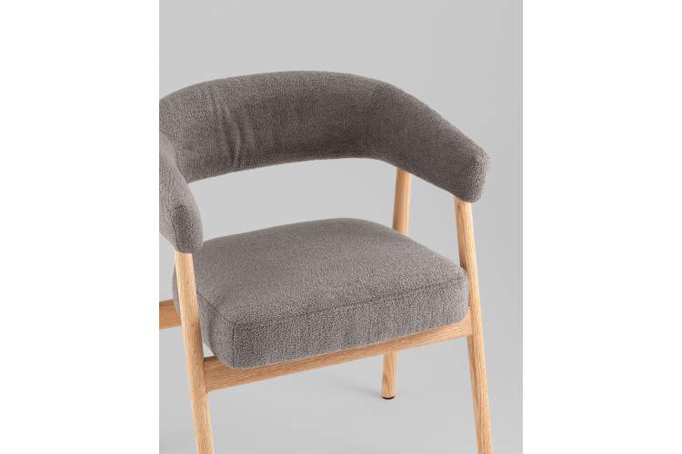 Стул обеденный Zubo с деревянными ножками темно-серый-7