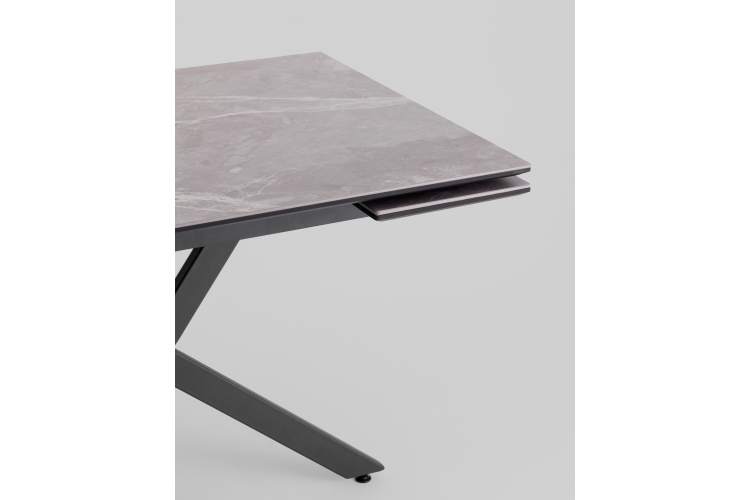 Стол раскладной Marmer 120-180*80*76 керамика антрацит-7