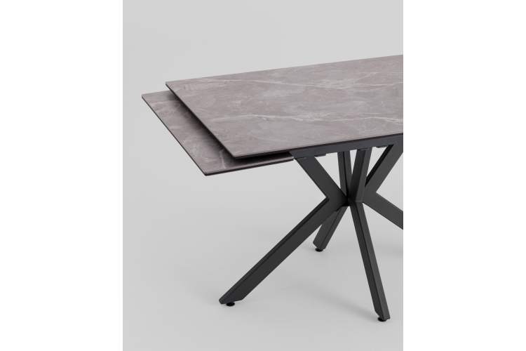Стол раскладной Marmer 120-180*80*76 керамика антрацит-8