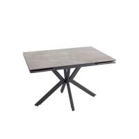 Стол раскладной Marmer 120-180*80*76 керамика антрацит