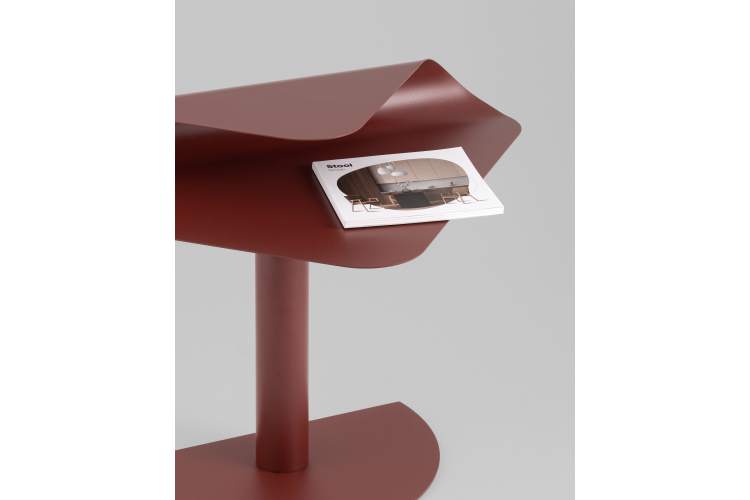 Журнальный столик Cornea металл бордовый STOOL GROUP-6