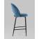 Стул полубарный Меган SN велюр пыльно-синий