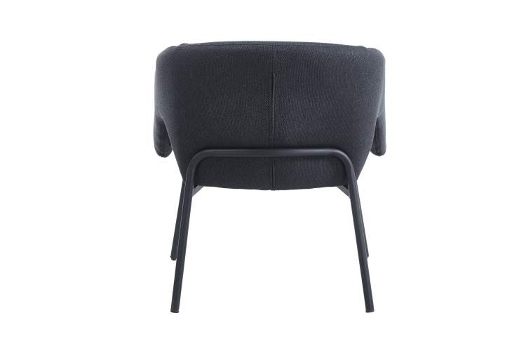 Кресло лаунж Afrida рогожка тёмно-синий терракот-3