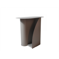 Журнальный столик Yvaine металл темно-серый в гостиную