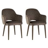 Стул Венера диамант велюр коричневый 2 шт