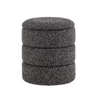 Пуф с ящиком Hive XS букле черный меланж