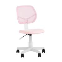 Кресло компьютерное детское ЛОЛО розовый пластик белый в гостиную