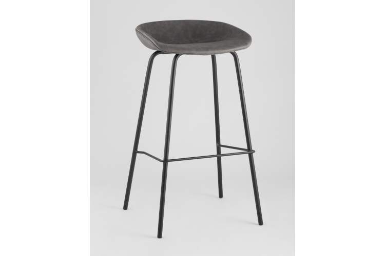 Стул барный Beetle Lite PU серый 2 шт-1