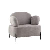 Кресло Кэнди ткань букле светло-серый