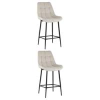 Стул полубарный Флекс велюр бежевый 2 шт. Стул полубарный Флекс велюр бежевый 2 шт.