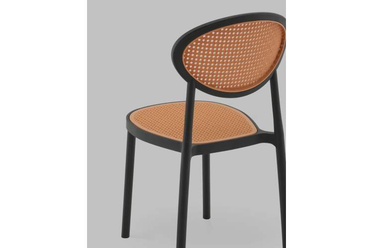 Стул Junie пластиковый чёрный-6