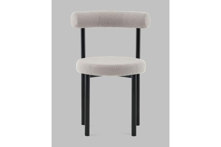 Стул обеденный Флорео букле светло-серый-1