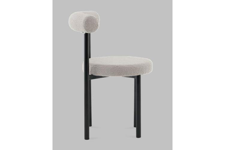 Стул обеденный Флорео букле светло-серый-3