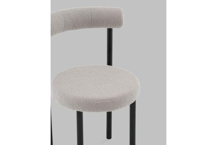 Стул обеденный Флорео букле светло-серый-7